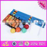 2016 Outdoor Garden 6 Player Funny Children Wooden Croquet Mallet W01A171 thumbnail-2
