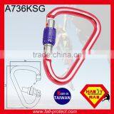 25KN Screw Lock Rock Mountain Climbing Aluminum Carabiner With HMS Type thumbnail-4