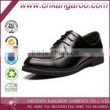 Black Cowhide Leather Officer Business Men Shoes thumbnail-1