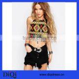 Crop Top Voodoo Child Fesitval Print Woman Clothing 2016 thumbnail-1