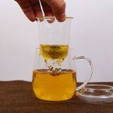 Glass Cup Kungfu Tea Cup Three Part Glass Cup Filter Glass Cup Coffee Cup Milk Cup Juice Cup for Hotel and Resturant thumbnail-3