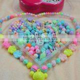Mix Shaped Loose Beads Set Box Kids Fashion Jewelry Acessories Acrylic Loose Beads for Children Gift thumbnail-2