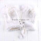 2015 New Women's Rabbit Fur Hand Wrist Fingerless Warm Winter Gloves 3379 thumbnail-6
