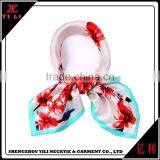 Fashion Colorful Women 100 Silk Satin Square Scarf thumbnail-2