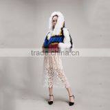 Myfur Wholesale Short Style Colorful Fox Fur Coat for Fashion Girls thumbnail-4