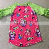 Wholesale Baby Ruffle Raglan T-shirt for Girls With Bunny thumbnail-5