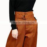 Spring Custom Design Women High Waist Wide Leg Pants thumbnail-3