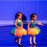 2016 Lovely Little Girl Stage Performance Dancewear, Blue Swquin, 3-color Mesh thumbnail-1