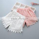 Wholesale Solid Color Cotton Girls Children Summer Shorts thumbnail-1