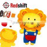 Art & Crafts Kit Girl Craft Sewing Animal Lion thumbnail-1