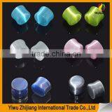 Aqua Cats Eye Organic Stone Natural Stone Ear Plugs Gauge thumbnail-4