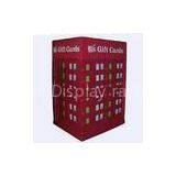 Red Fashion Assemble Cardboard Pallet Display with hooks for gifts cards hanging