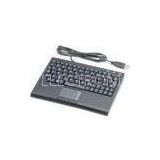 OEM high-pure stainless steel Left/right click buttons Industrial Keyboard with Touchpad