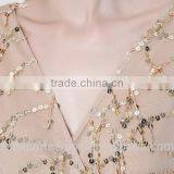 New Long Sleeves Deep V Sexy Dress Net Yarn Tassel Sequins Skirt Summer thumbnail-5