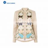 Women's Fitness Zipper Jacket Hot Sales Thailand Embroidered Patch Jacket