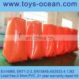 Cheap Psp Inflatable Paintball Bunkers for Sale Customize Logo , Orange Design