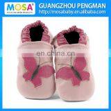 Pink Infant Girl Genuine Leather Shoes With Hot Pink Butterfly Pattern Size 0-4 Years thumbnail-1