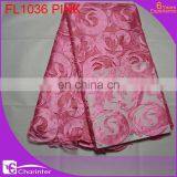 Free Shipping Nigerian Lace With Rhinestone Bridal Lace Fabrics Tulle Voile Lace Fabric thumbnail-5