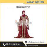 Elegant Moroccan Khaleeji Thobe Party Dress Caftan For Women