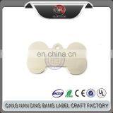 Wholesale Promotion Cheap Custom Sliver Blank Metal Bone Shape Pet Tag thumbnail-1