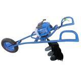 New Design Hand Push Type Wheel Earth Auger Ground Drill With 2 Stroke Gas Engine thumbnail-3