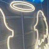 Customized Angel Wings 3D Clear Acrylic Led Neon Letters Sign Light Decoration Electronic Signs thumbnail-4