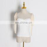 TWOTWINSTYLE Outerwear Tops Coats Patchwork Mesh Bowknot Loose Women Kimono Clothing Street Cotton Shell Fashion New thumbnail-1