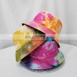 Hot Sale Double-sided Wear Tie Dye Cotton Bucket Cap Blank Jean Fisherman Hat thumbnail-3