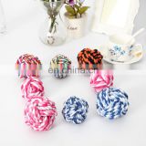 Manufactory Wholesale Cotton Rope Chew Pet Dog Ball Toy Set Packs For Dogs