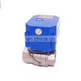 BSP NPT Cwx60p Dn20 Cr01 12v Dn25 Stainless Steel Ss304 24v 1inch Motorized Ball Valve