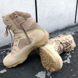 Army combat boots genuine leather shoes delta