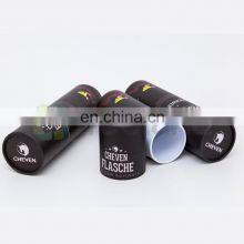 Printed Round Facial Tissue Boxes Paper Skin Care Jar Boxes Black Round Paper Case thumbnail-2