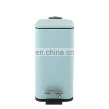 Trending Products 2021 New Arrivals Hotel Foot Pedal Soft Close Square Shape Dust Bin thumbnail-1
