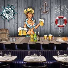 Custom Bar Dance Wallpaper Background Wall Paper Summer Outdoor Dinner Mural Restaurant Clubs KTV Decor Murals 3D Dropshipping thumbnail-2