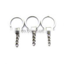 Fashion High Quality Gift Metal Split Ring Key Ring Flat Chain thumbnail-1