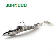 JOHNCOO Jig Head Lure Fishing Lure Soft Bait 2pcs 110mm 10g Wobblers Carp Fishing Soft Lures Silicone Bait Seabass thumbnail-5
