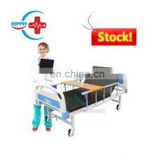 HC-M007 High Quality ABS Single-crank Manual Nursing Care Bed Hospital Bed thumbnail-1