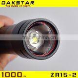 DAKSTAR NEW ZR15-2 XM-L U2 1000LM 18650&26650 Zoom Dimmer Flashlight LED Flashlight thumbnail-2