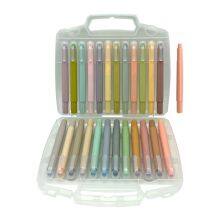 Professional Suppliers Eco Friendly 8 12 24 36 Colored Erasable Jumbo Tip Gel Highlighter Pen no Bleed High Lighter Marker Sets for Bible