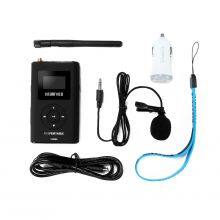 NIORFNIO T300M Portable FM FM Transmitter TF Card Plays Conference Broadcasts thumbnail-3