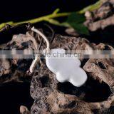 Men's Skull Head Porcelain Glazed Pendant Necklace thumbnail-2