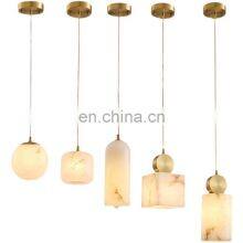 Luxury Lighting Fixtures Modern Led Alabaster Chandelier For Living Room Dining Pendent Lamp thumbnail-1