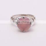 ROSE QUARTZ,925 Sterling Silver Jewelry Wholesale,WHOLESALE SILVER JEWELRY,SILVER EXPORTER,SILVER JEWELRY FROM INDIA thumbnail-1