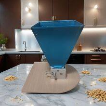 666 Semicircular Wooden Base, Manual Stainless Steel Double-roller Grain Malt Grinder, Specially for Home Brewing thumbnail-5