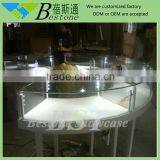 Simple Furniture Retail Store Used Curved Glass Display Counter