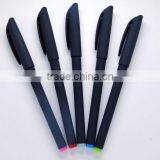 Black Business Bullet Gel Ink Pen With Frosted Penholder and Customized Logo Supplier's Choice thumbnail-2