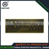 New Product Made in China Promotion Brass Metal Logo Plate, Metal Tags for Furniture thumbnail-5