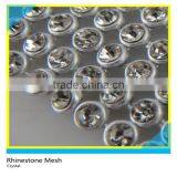 Crystal Sew on Rhinestone Aluminum Mesh Clear Glass Rhinestone Sheet Without Glue thumbnail-1
