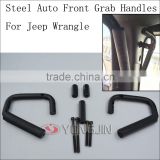 Black front grab handle for SUV ATV Solid interior grab bars for jeep wrangler
