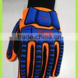 SAFETY Mechanic Glove in Synthetic Leather Palm Safety Gloves for Work Glove EN388 thumbnail-2